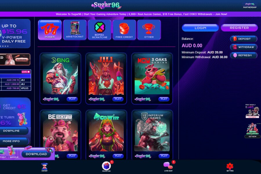 Sugar96 Casino Bonuses for Players Explained
