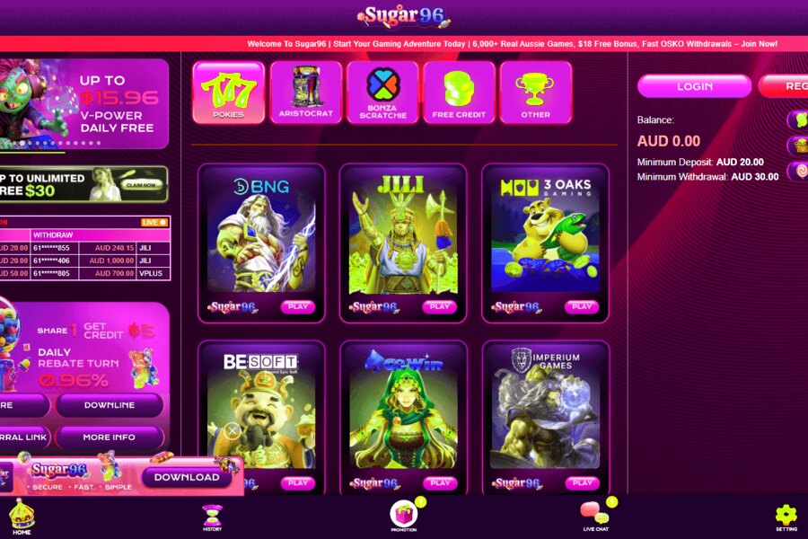 Sugar96 Casino Login: Access Your Gaming Account