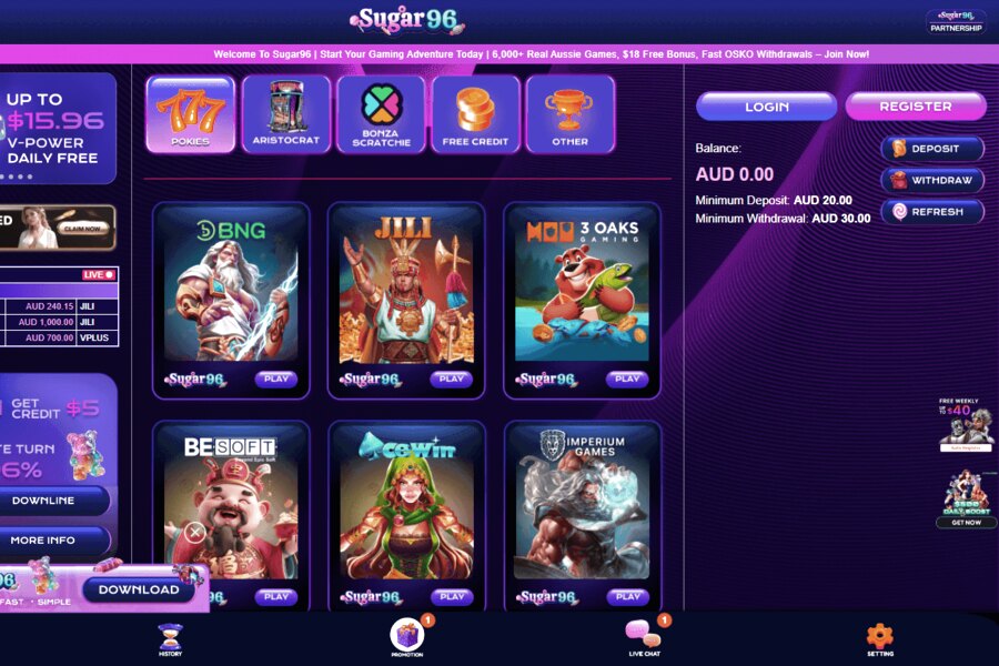 Sugar96 Casino No Deposit Bonus Explained